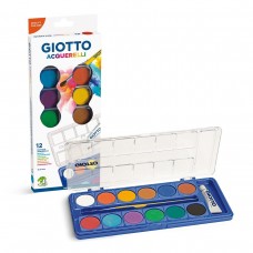 Giotto Acquerelli Water Colour Paint Blocks / 12 Colours  